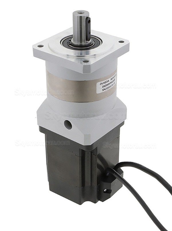 Oukeda OK86BLS105-430A-SPL5G NEMA 34 Stepper Motor 48V 3000RPM with Planetary Gearbox Ratio 5:1/10:1/20:1/50:1